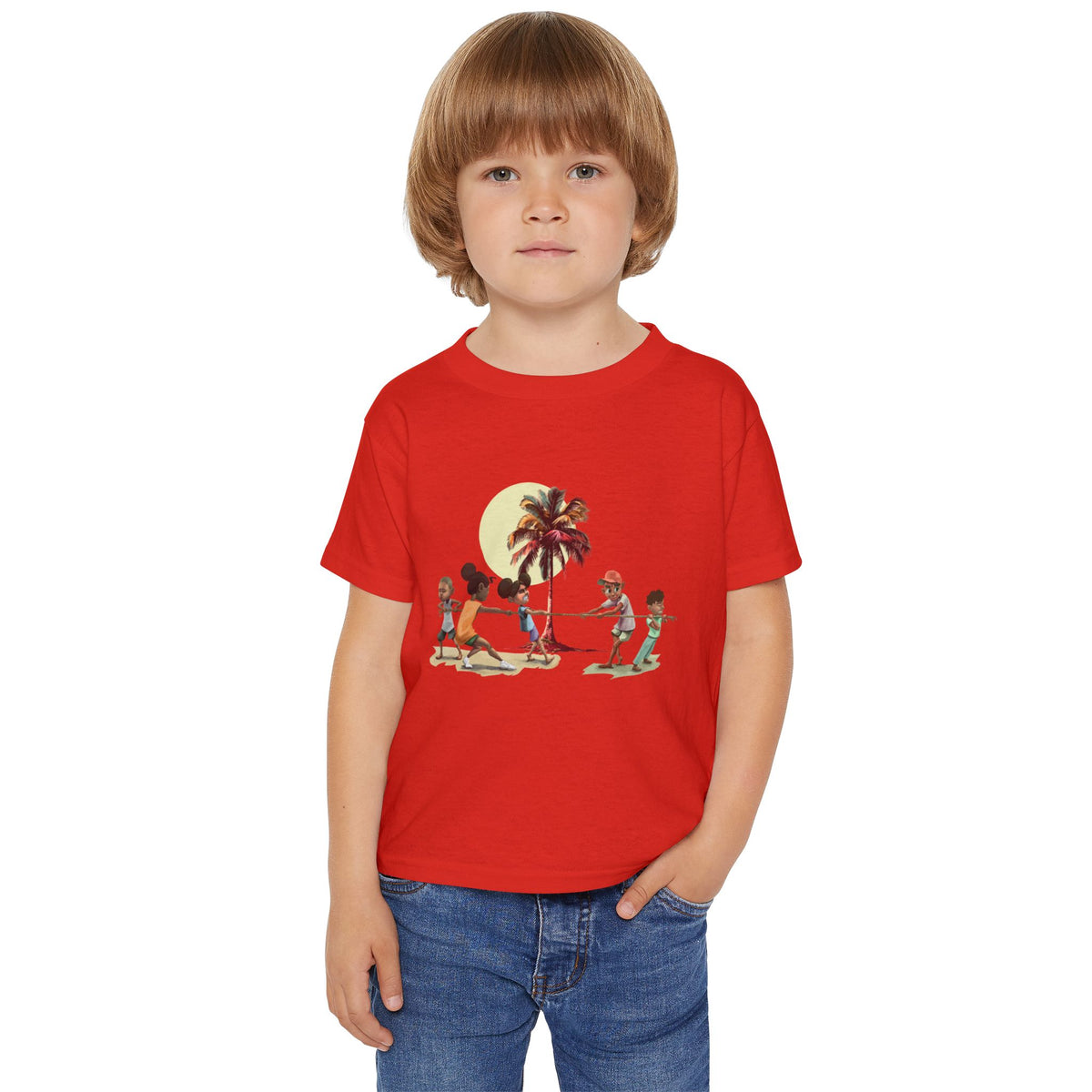 Team Spirit Tug of War Toddler Tee