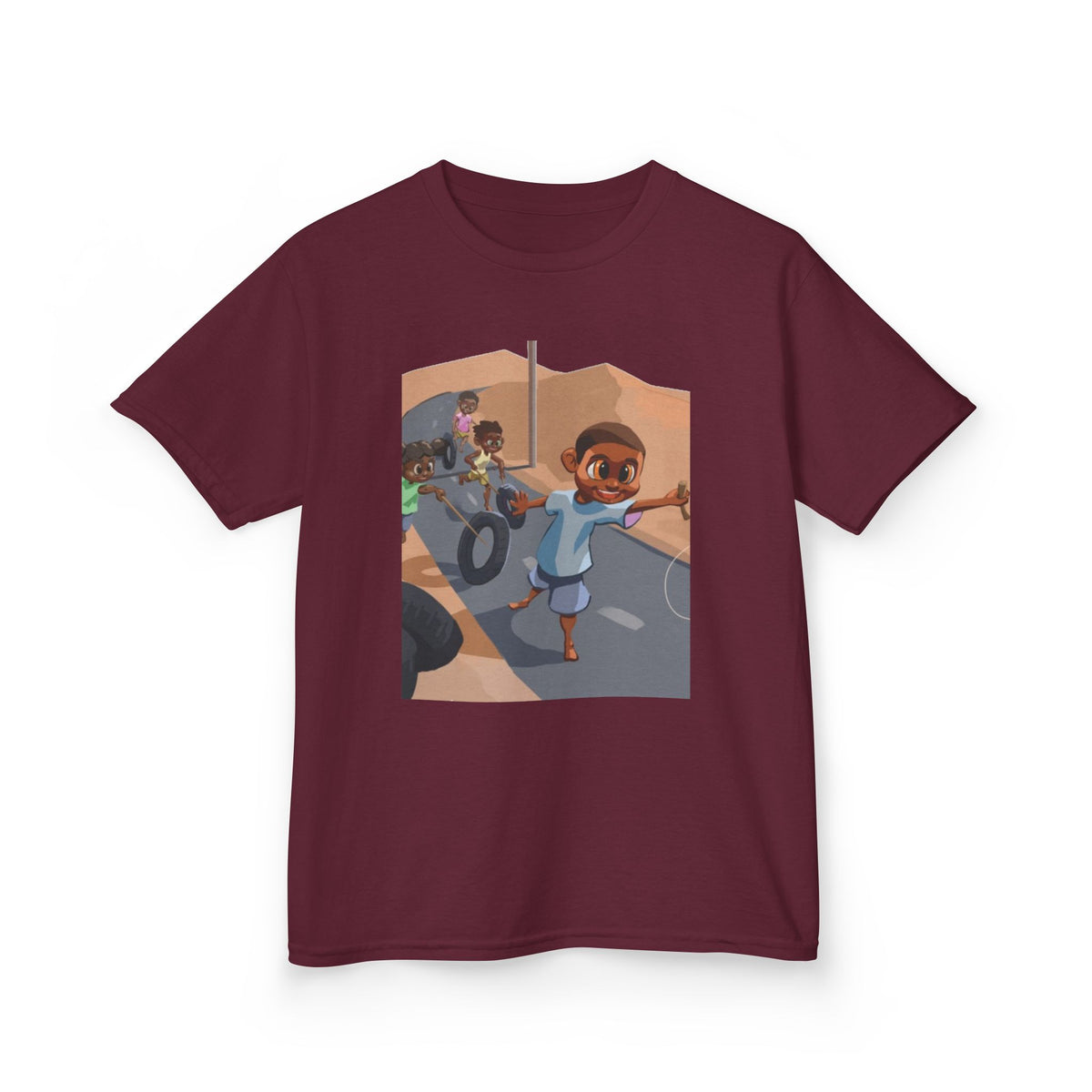 Tyre Run Challenge Kids Tee