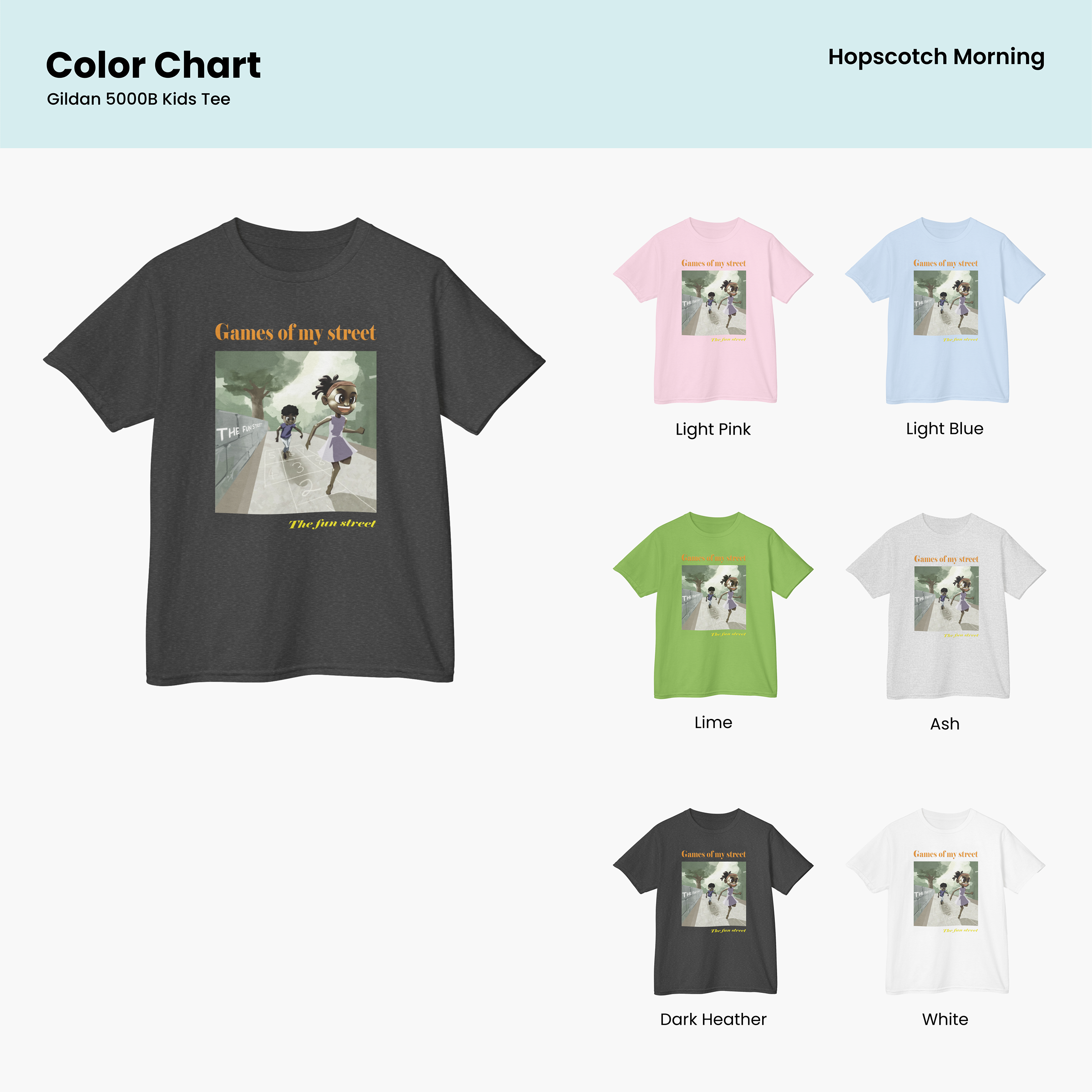 Hopscotch Morning Kids Tee