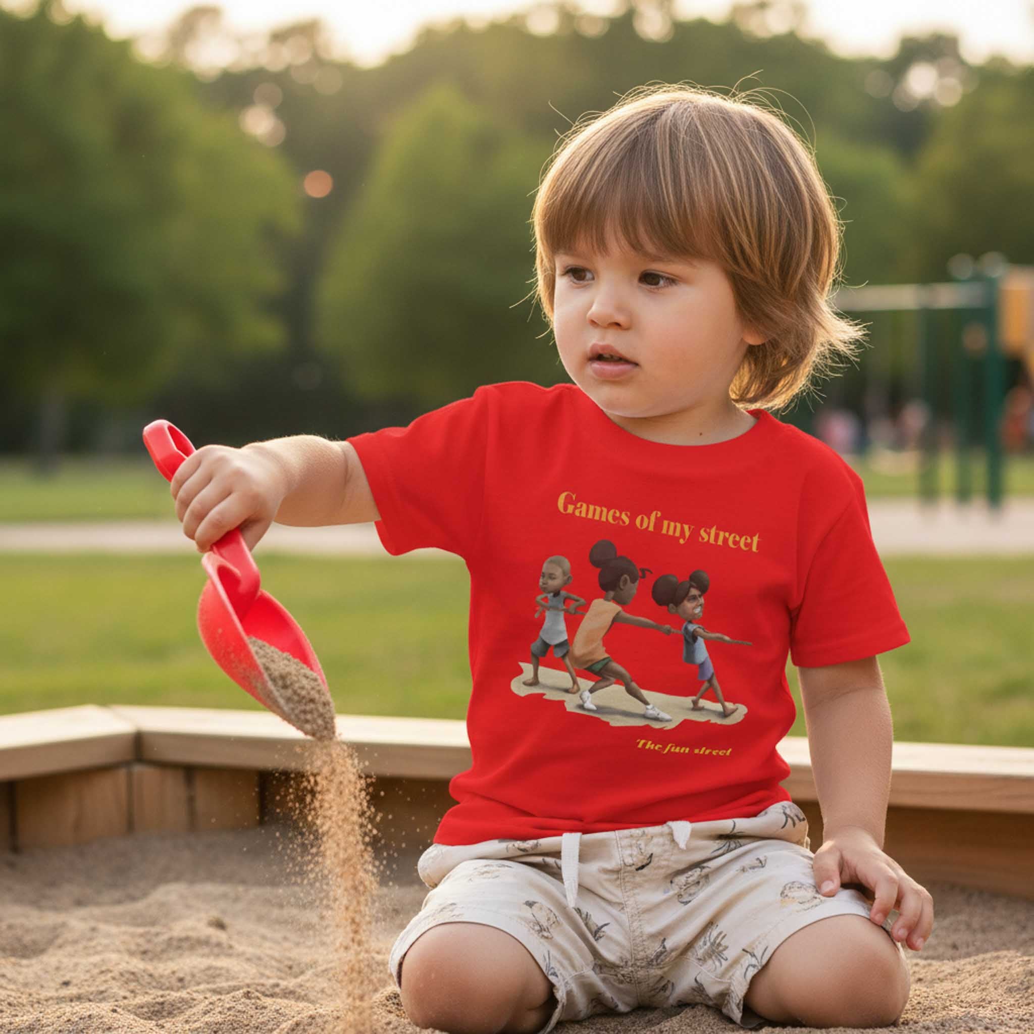 Team Spirit Tug of War Toddler Tee