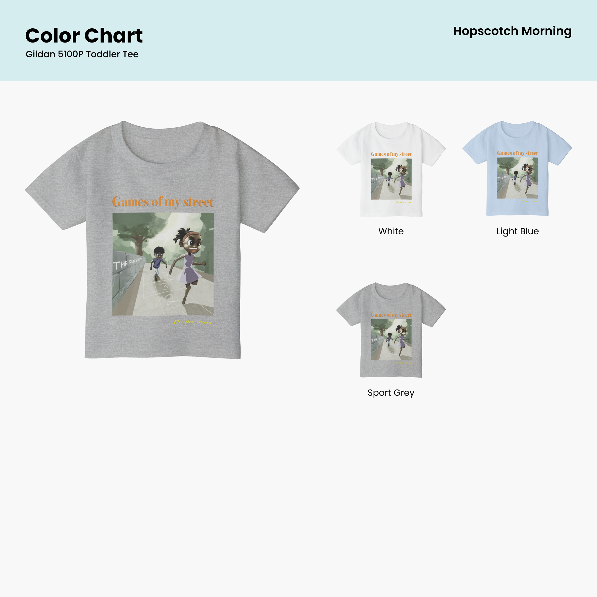 Hopscotch Morning Toddler Tee